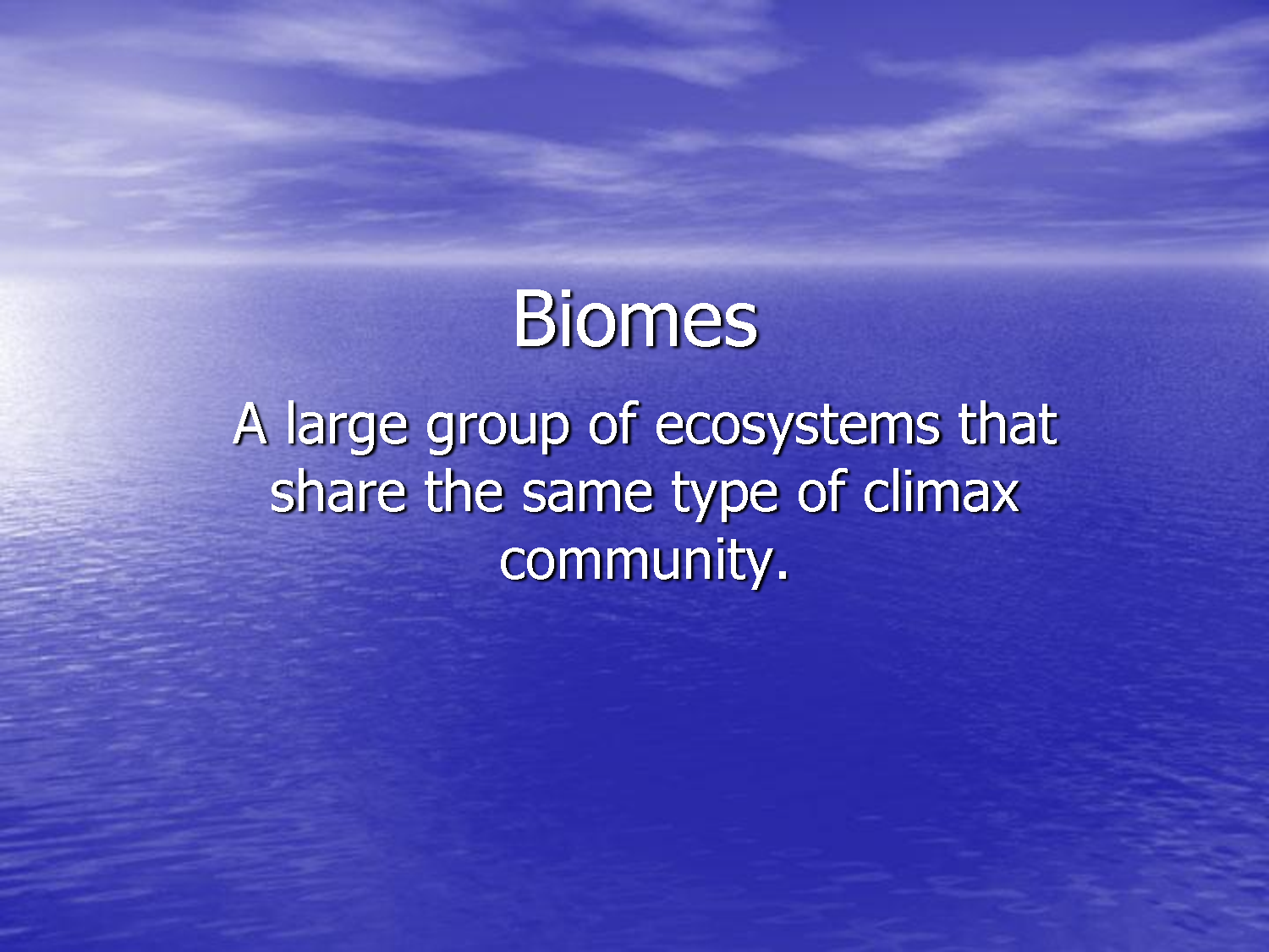 biomes